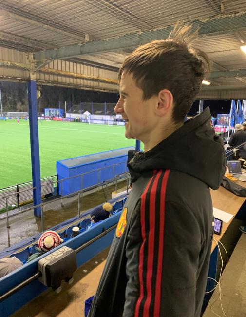 Ethan waiting patiently for a match to start