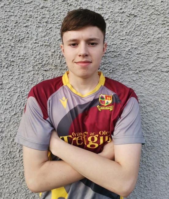 Ellis James - man of match for Crymych Youth