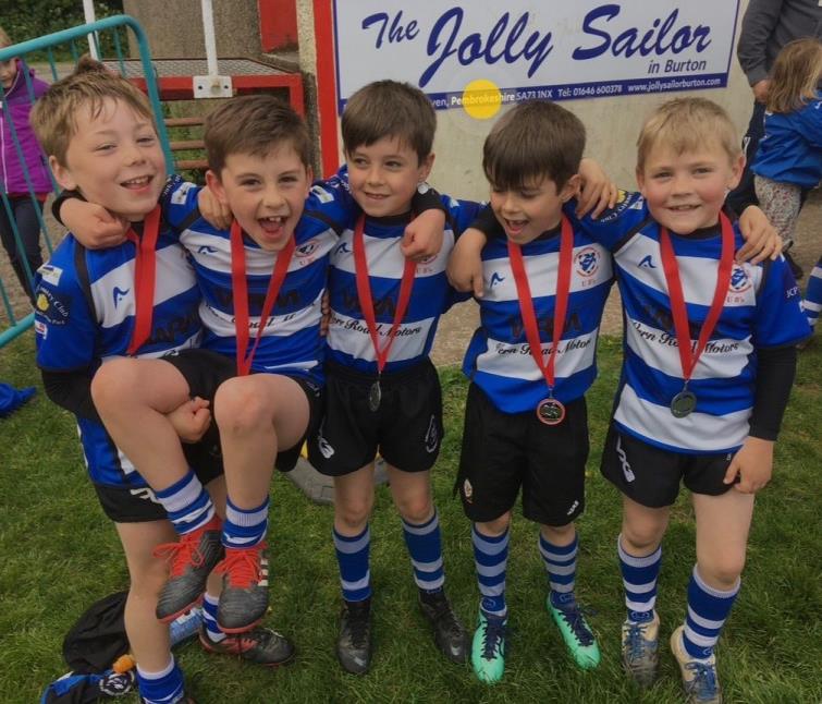 Just a nipper - but already winning medals