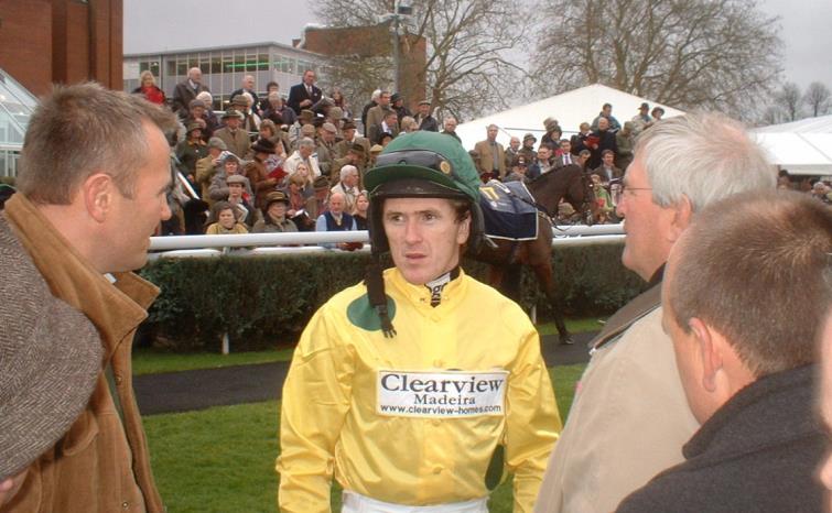 David Hughes, Mike Evans and AP McCoy