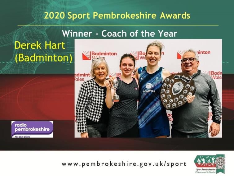 Coach of the year Derek Hart