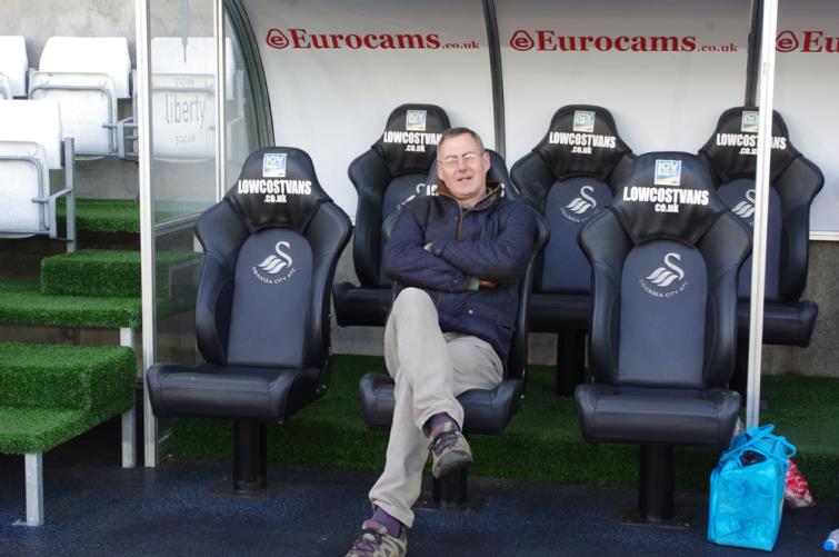 Gordon Thomas at the Liberty Stadium!