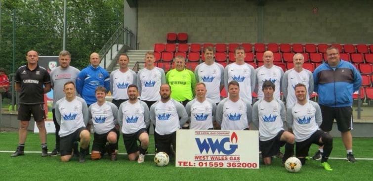 Matthew Price in Hakin Over 40s team