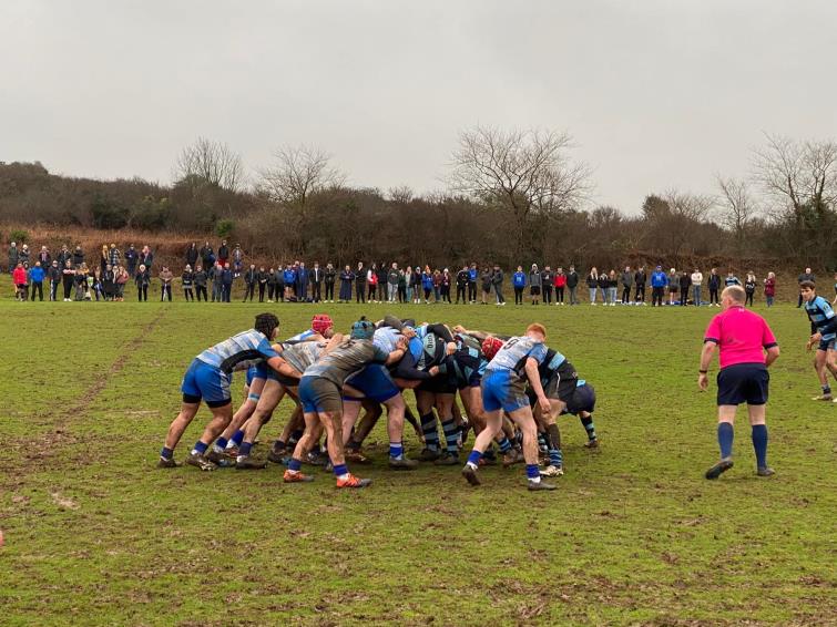 Action from the Fishguard v Narberth match