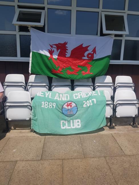 Wales and Neyland flags