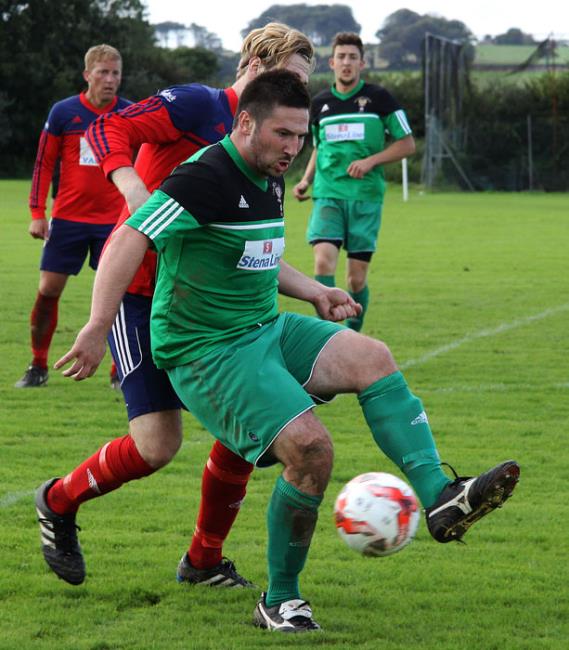 Adam Raymond in action for Goodwick