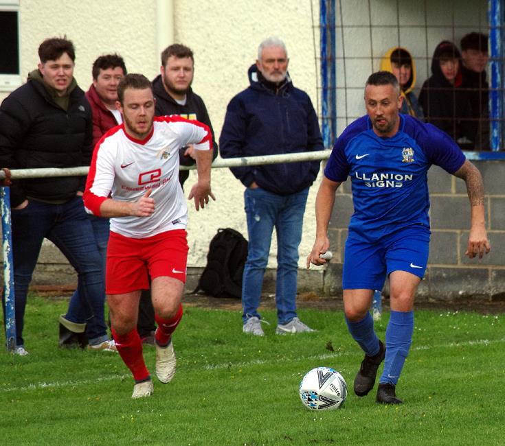 Ben Nicholas is on the ball for The Swifts
