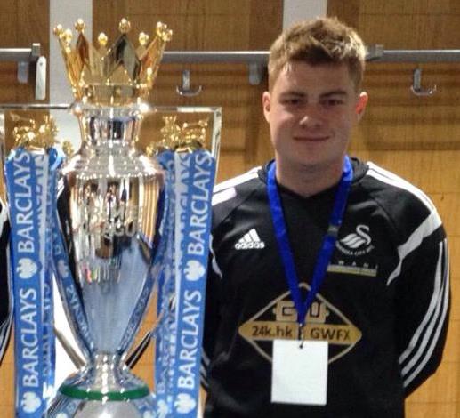 Ceri Phillips poses with silverware