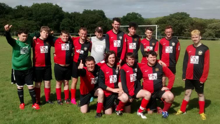 Pictured are the Clarbe Warriors, a team of footballers from Clarbeston Road and the Cleddau Warriors football clubs