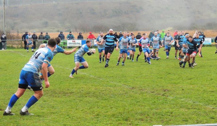 Max Jones clears danger for Fishguard