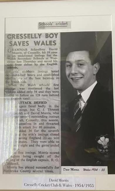 Dai Morris as a talented youngster