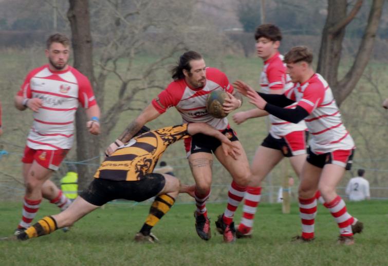 Dan Birch looks to off load