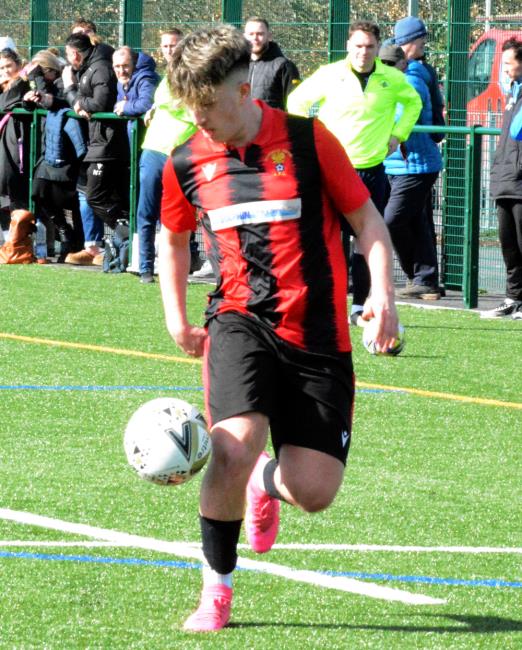 Dan James (playing for Goodwick) grabbed a sesnational winner for Monkton Swifts against Merlins Bridge