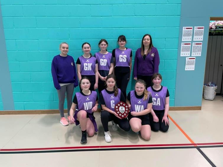 Emily O Connor with Pembs U12s Champs - Fishguard