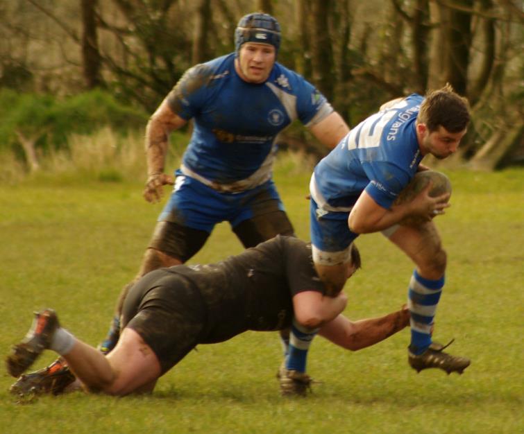 Gareth Owen is tackled