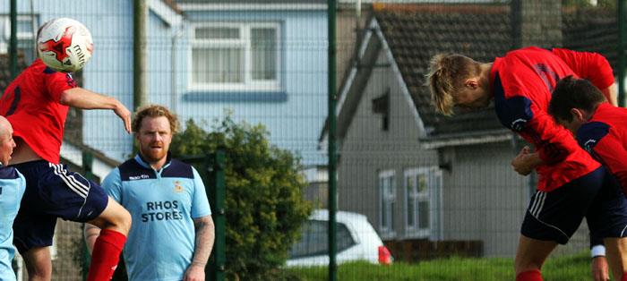 Max Brindley uses his head for Carew