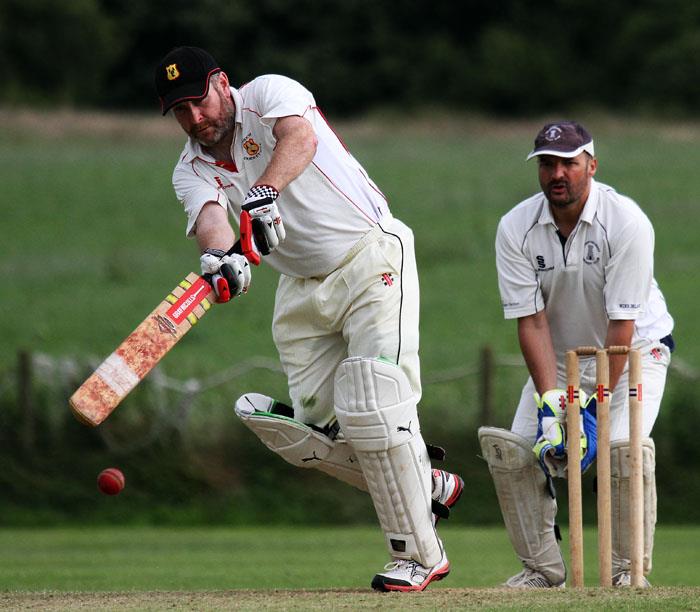 Nick Scourfield was Carews top scorer with 75 not out