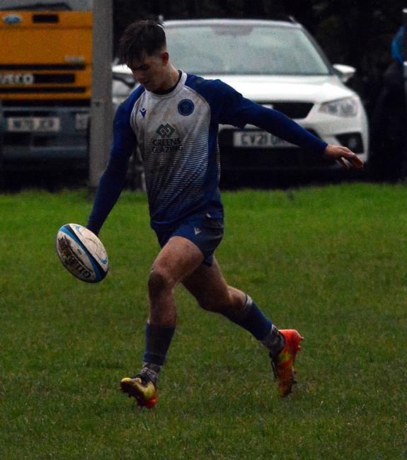 Iestyn Arnold - the skipper kicked vital conversion for Haverfordwest Youth