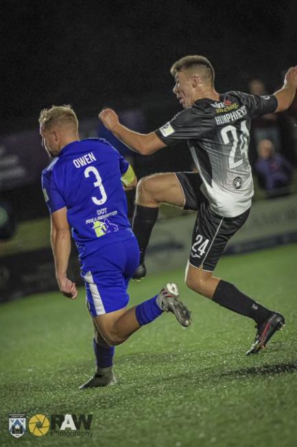 Iori Humphreys scored his first senior goal for Haverfordwest County