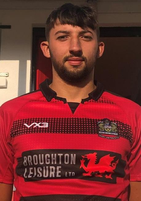 Jack Gooding - centre scored a try for Tenby United