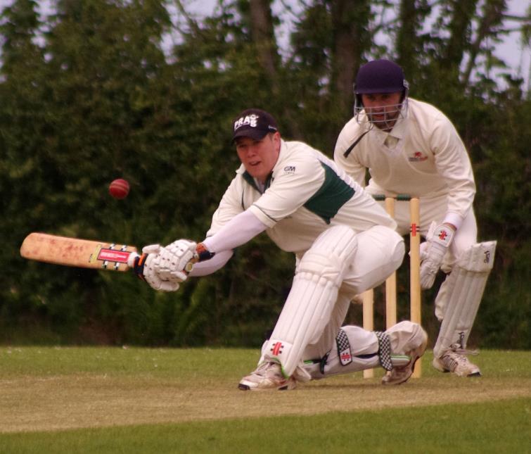 Jonathan Venables cracks a four for Burton