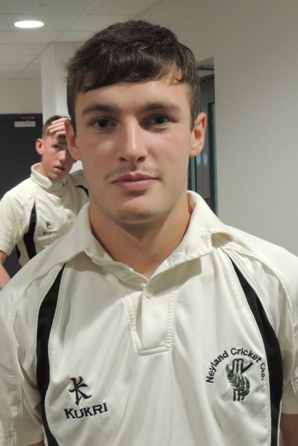 Kieran Arran - runs and a wicket for Neyland A