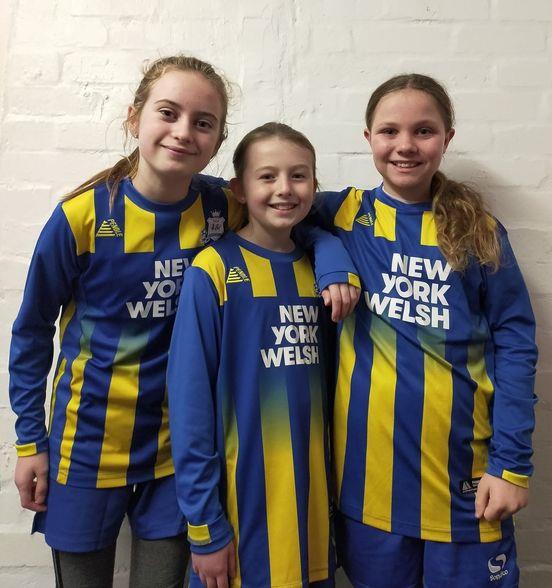 Kilgetty Girls U10s - Seren Williams, Halle Jones, Fallon Graham