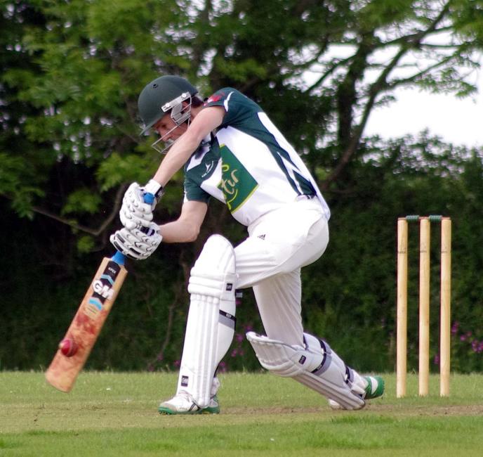 Luke Hayman struck a useful 40 runs for Burton Luke Hayman struck a useful 40 runs for Burton