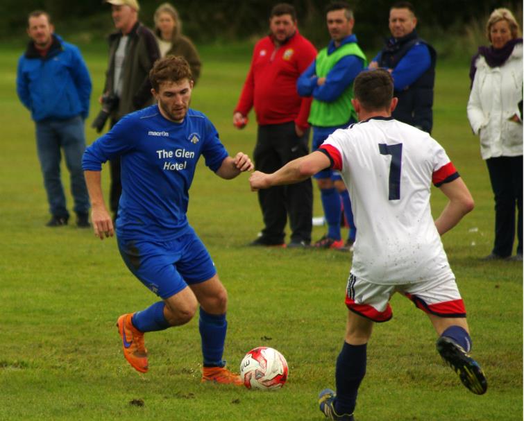 Laurie Haworth grabbed a brace for Merlins Bridge
