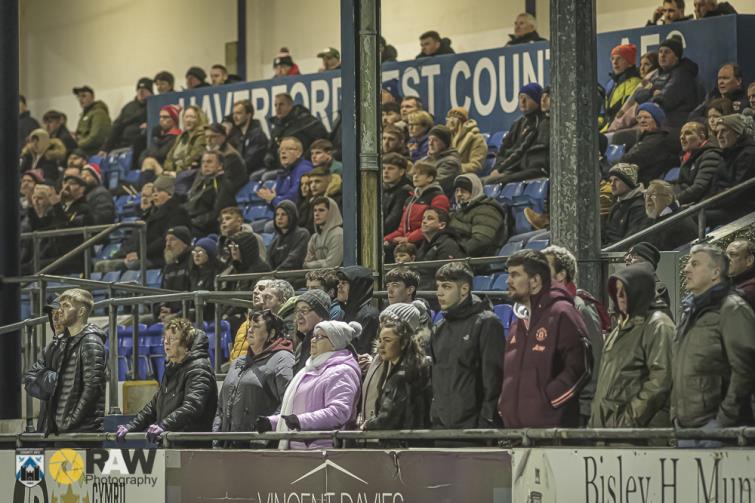 Good crowd at the Bridge Meadow Stadium