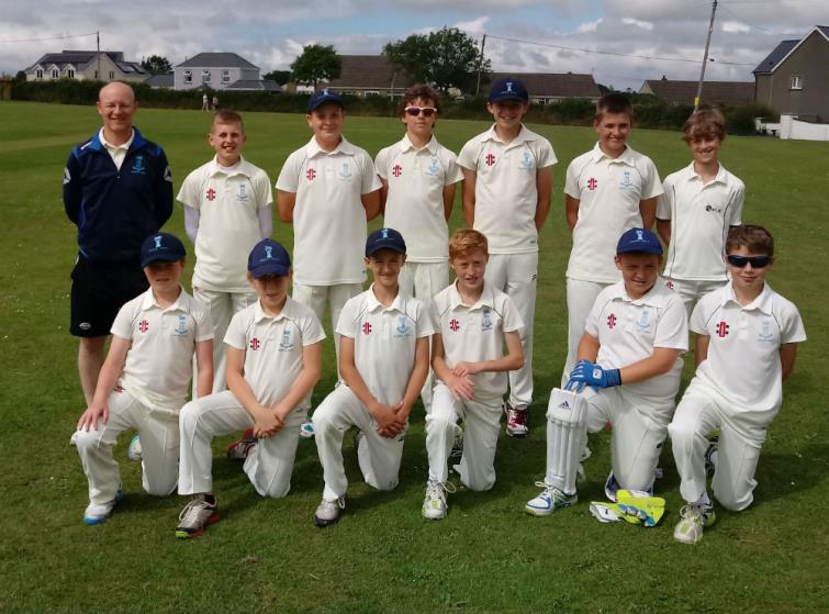Pembrokeshire U12s line up