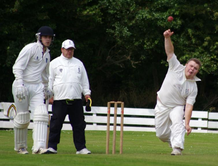 Phil Llewellyn  took 4 for 25 for Llangwm
