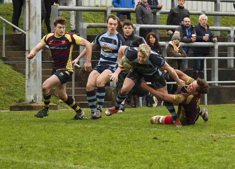 Narberth man of the match Rhys Lane. Picture Elwyn Davies