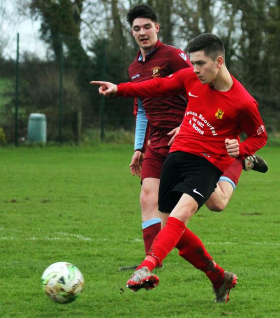 Scott Ferney was the toast of Carew - bagging a stunning hat-trick