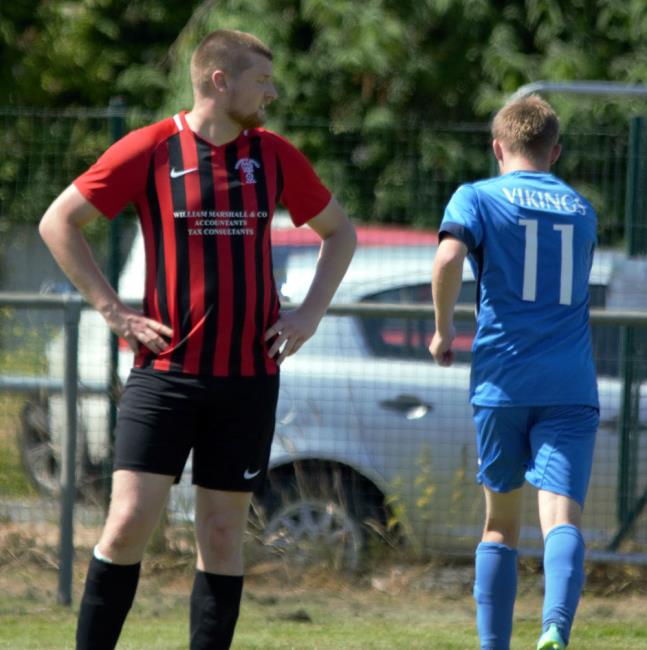 Scott Delaney scored with a powerful header for Goodwick