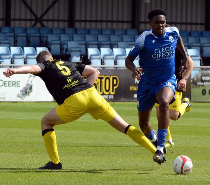 Tyrese Owen received his marching orders against Pontypridd United
