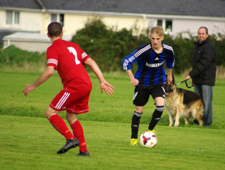 Adam John looks to attack for Hakin United