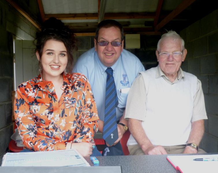 Umpires and announcer