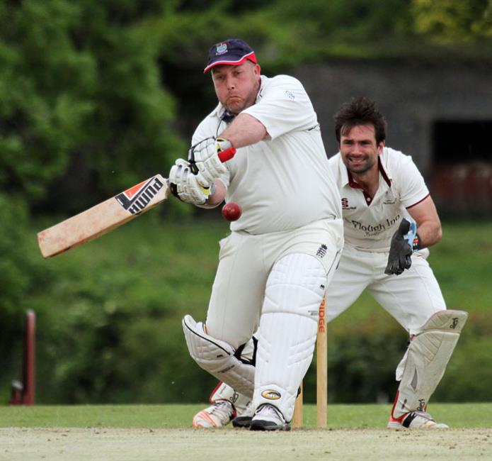 Will Spreadbury hits big for Whitland. Picture by Brian McKehon