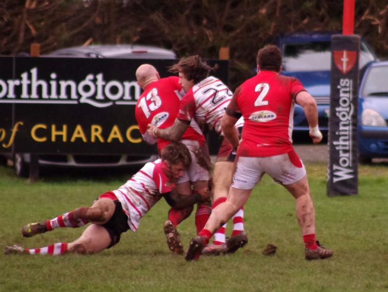 Crunch tackle at Crickmarren