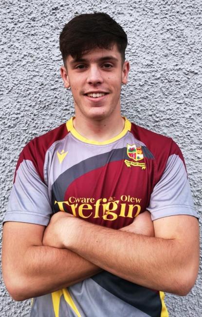 Iestyn Wood - the outstanding Crymych back rower scored two tries