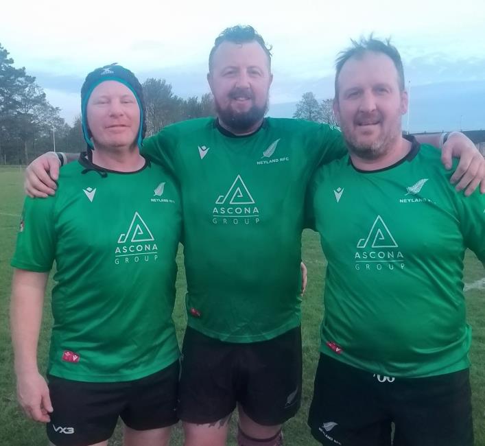 Andrew Slark, Chris Busby and Mark James - combined age - well over 140