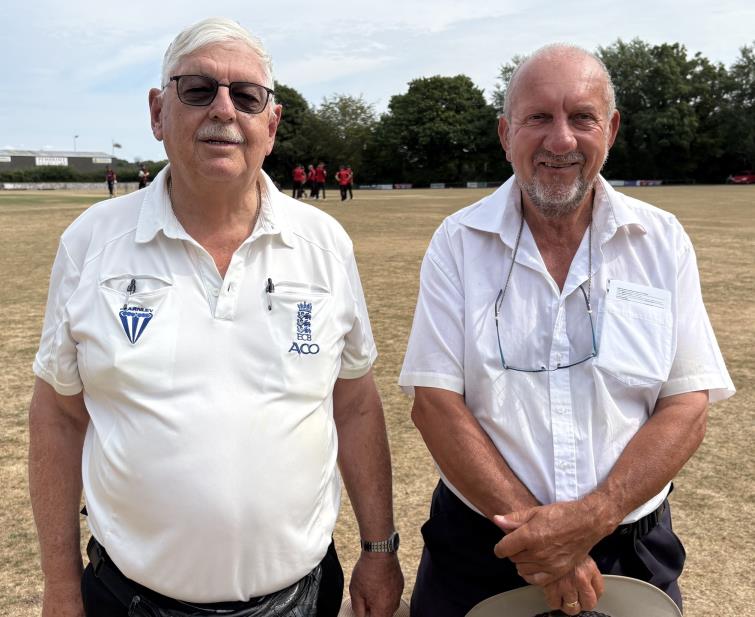 Experienced Umpires - Trefor Evans and Dave Brandon
