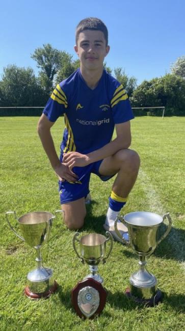 Will Corby with trophies
