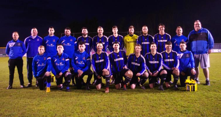Hakin United before kick-off.