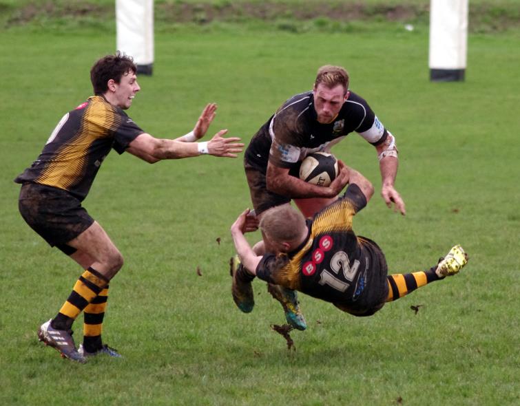 Quins centre Josh Thomas on the crash