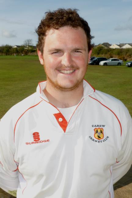 Rhys Davies scored an unbeaten 35 for Carew