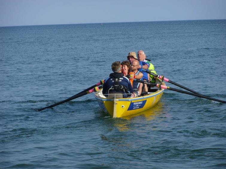In action Wisemans Bridge rowing club
