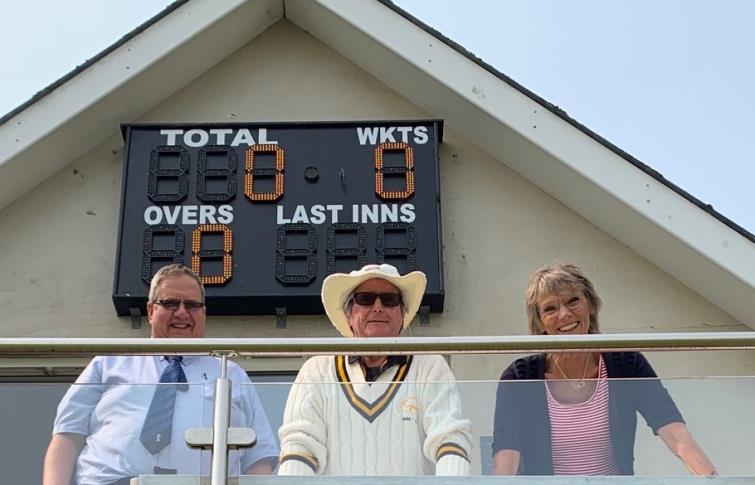Announcer - Richard Merriman with scorers Chris Williams and Julie Davies