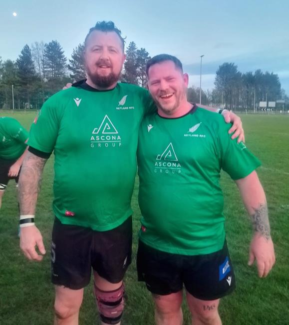 Ageing Neyland try scorers - Chris Busby and Ashley Mathias